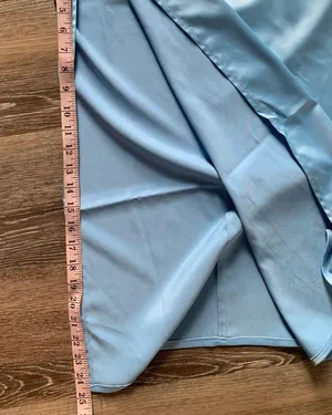 NWT Charcoal Baby Blue Spaghetti Strap One Wish Maxi Dress 6 thumbnail 6