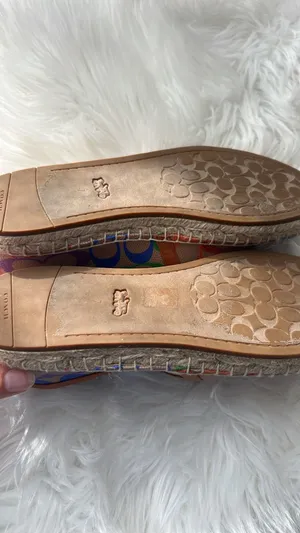 Coach Women Rainbow Espadrille Flats size 7 excellent condition thumbnail 3