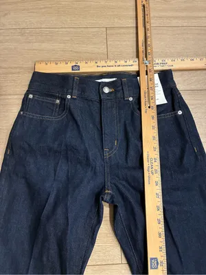 NWT Madewell Women’s Petite Vintage Flare Jean Rinse Wash Rigid Size 26P thumbnail 4