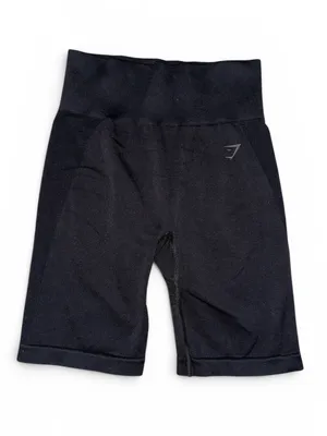 Gymshark Flex Seamless Cycling Shorts Black High Waisted Women’s Size S thumbnail 1
