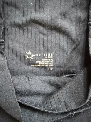 Aerie Offline Black High-Waist Flare Leggings thumbnail 4