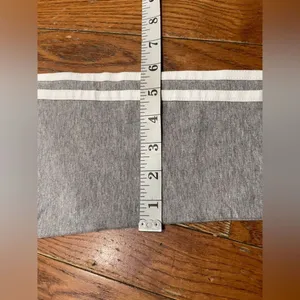 Adidas Kids Gray Joggers with White Stripes thumbnail 4