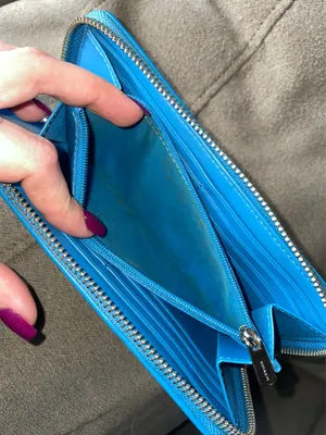 Blue Coach Wallet thumbnail 5