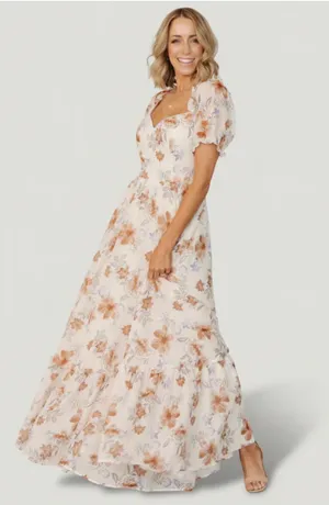 NWT Baltic Born Cream Floral Dress thumbnail 1