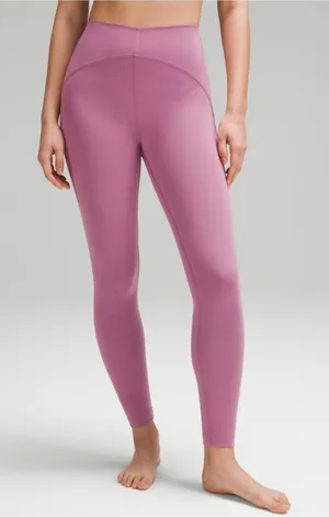 #52 Lululemon In Still High Rise Tight Velvet Dust Leggings Size 6 thumbnail 1
