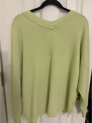 Lime Green Aerie Oversized Sweater thumbnail 6