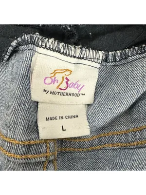 Oh Baby By Motherhood Maternity Bootcut Jeans Size Large Blue Stretch Denim thumbnail 4