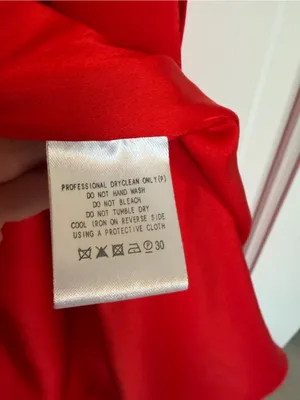 Free People x Fame & Partners Dea Red Satin Wrap‎ Maxi Dress Size 8 thumbnail 8