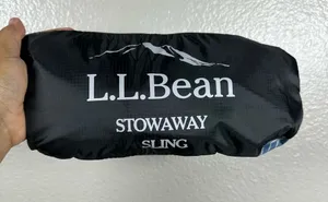 L.L.Bean Black Stowaway Packable Sling thumbnail 1