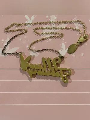 Playboy miss February gold necklace NWOT thumbnail 5