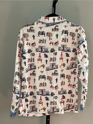 Munki Munki Costco Print Pajama Top Size Small thumbnail 5