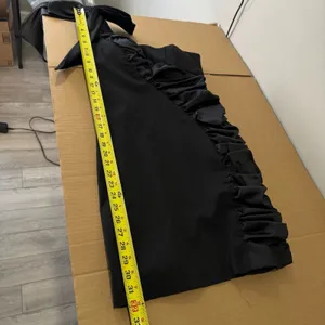 🍁 Faviana One Shoulder Bow Ruffle Stretch Mini Cocktail Party‎ Dress Sz 0 Black thumbnail 15