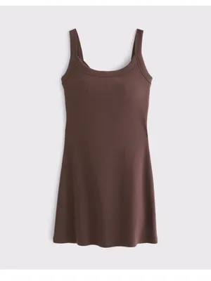Abercrombie Bra-Free essential 90s ribbed mini dress, Medium NWT thumbnail 13