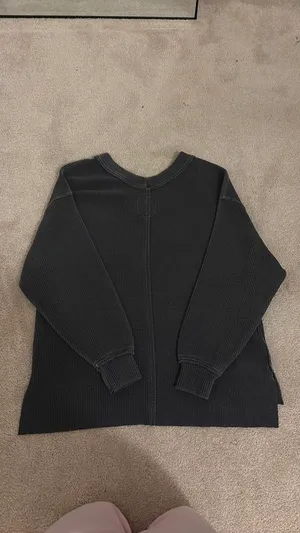 Aerie Ribbed V-Neck Sweater thumbnail 3