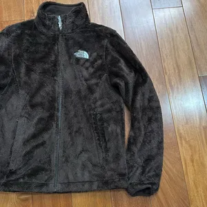 The North Face Women’s Brown Furry Osito Full Zip Jacket size M‎ thumbnail 3