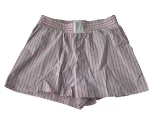 Pink Rose striped boxer style shorts thumbnail 1