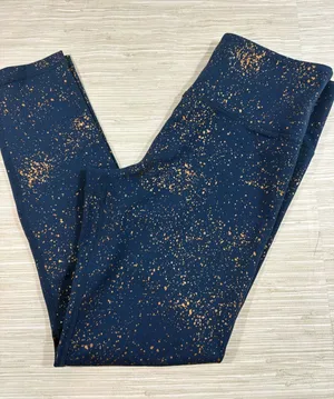 ZYIA ACTIVE 6-8 ✨ activewear leggings blue and gold excellent condition thumbnail 1