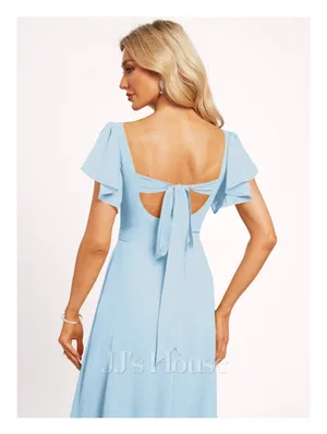 JJ's House Bridesmaid Dress A-line Ruffle Chiffon Dress thumbnail 4