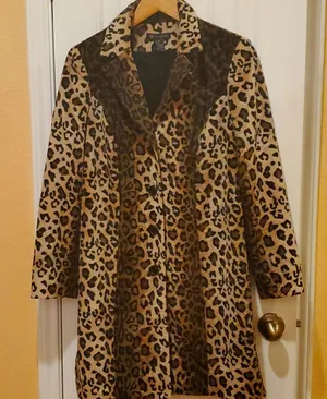 INC International Concepts Animsl Print coat Size M thumbnail 1