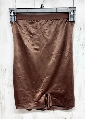 Skims‎ Shapewear Women Medium Brown Metallic Shapewear Shorts Slimming Intimates thumbnail 1