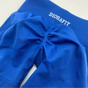 DIOSAFIT Women Radiant Shorts Blue Small Elastic Waist Butt Scrunch Gym Athletic thumbnail 4