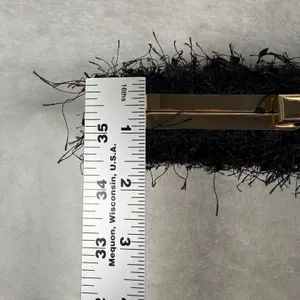 Urban Expressions Black Fringed Eyelash Clutch Gold Chain Crossbody Bag NEW thumbnail 4