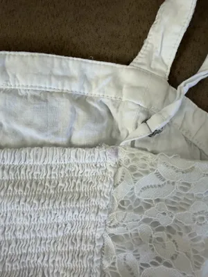 Abercrombie White Lace Tank thumbnail 4