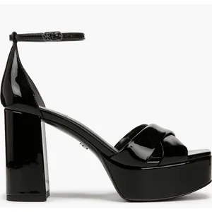 Sam Edelman Women Jullian Ankle Strap Platform‎ Sandals Size 9 Black Patent thumbnail 2