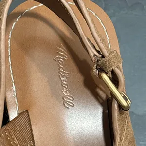 Madewell Amee Brown Suede Leather Platform Espadrille Wedge Sandal - size 8 thumbnail 4