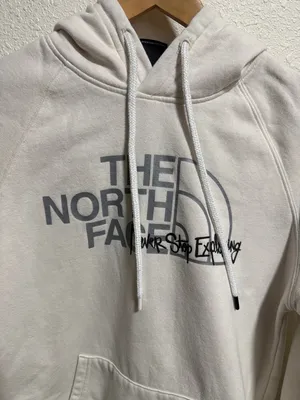 The North Face Womens Cream Never Stop Exploring Graphic Hoodie Sweatshirt Small thumbnail 9
