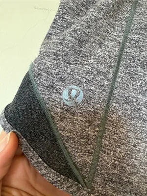 LULULEMON Hotty Hot Lined Active Short II 2.5" Heather Lux Multi Gray/Black Sz 6 thumbnail 13