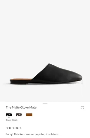 Madewell The Mylie Glove Mule thumbnail 4