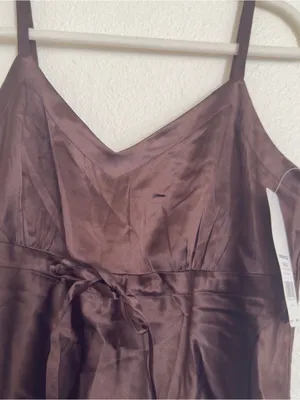 Apt 9 Silk Tank Top Brown y2k thumbnail 2