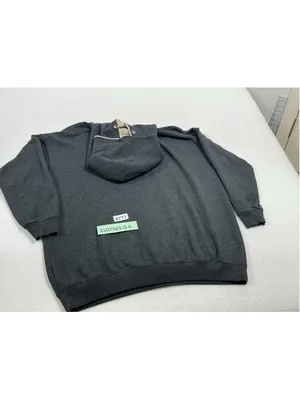 Womans Aerie Pullover Hoodie Long Sleeve Medium Charcoal Lined Hood thumbnail 2
