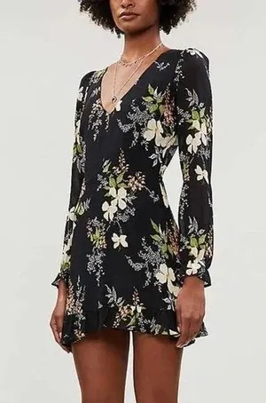 Reformation Elenor Floral Mini Dress thumbnail 3