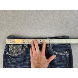 GRACE IN LA Jeans Women's Size 5 Bling Pockets 28 x 28 ish Medium Wash Soft!‎ thumbnail 12