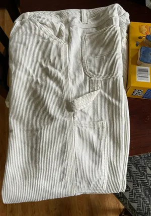 Dickies White Corduroy Cargos thumbnail 1