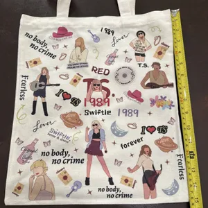 Eras Tour Tote Bag Girls Large 1989 Midnights Red Taylor Swift Swifty Concert thumbnail 3