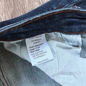 Judy Blue Indigo Slim Fit Jeans Women s Skinny Denim Stretchy Distressed thumbnail 4