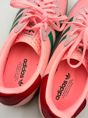 adidas Originals Gazelle Indoor W Glow Pink Court Green Gum Women Casual JI2713 thumbnail 11