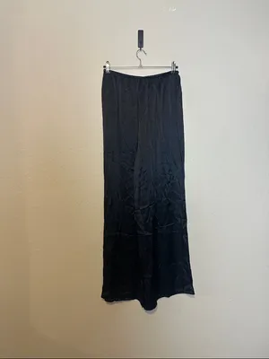 White fox Catching Up Wide Leg Pants Black‎ Size Medium NWT thumbnail 6