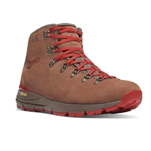 Danner Mountain 600 Waterproof Suede Hiking Boots Vibram Sole Brown Red 8 thumbnail 3