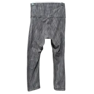 Lululemon Wunder Under High Rise Crop 21" Leggings‎ Womens Sz 4 Silver Jacquard thumbnail 4
