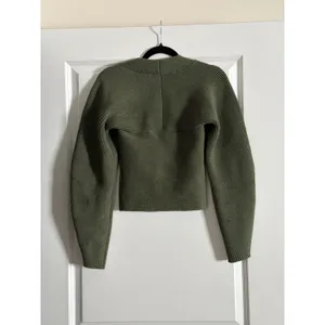 Maeve Green Square Neck Wide-Sleeve Sweater XXS thumbnail 8