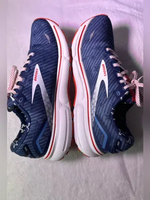 Brooks Men's Navy and Red Performance Running Shoe thumbnail 8