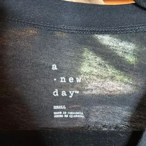 A New Day Classic Black Cotton Modal Blend T-Shirt Size Small thumbnail 2