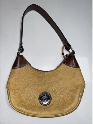 Dooney & Bourke Hobo All-Weather Leather AWL‎ Purse Shoulder Bag Yellow thumbnail 1