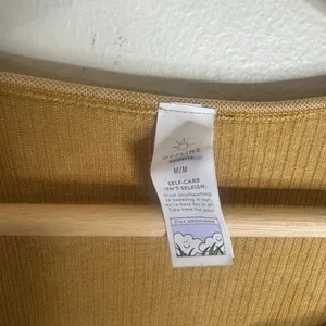 OFFLINE by Aerie Women's Ribbed Long Sleeve Crop Top Mustard Yellow M thumbnail 3