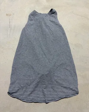Lululemon Striped Gray & White knotted back tank top thumbnail 1