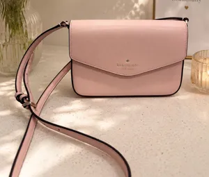 Kate Spade New York Sadie Leather Crossbody Purse in Light Pink EUC thumbnail 1